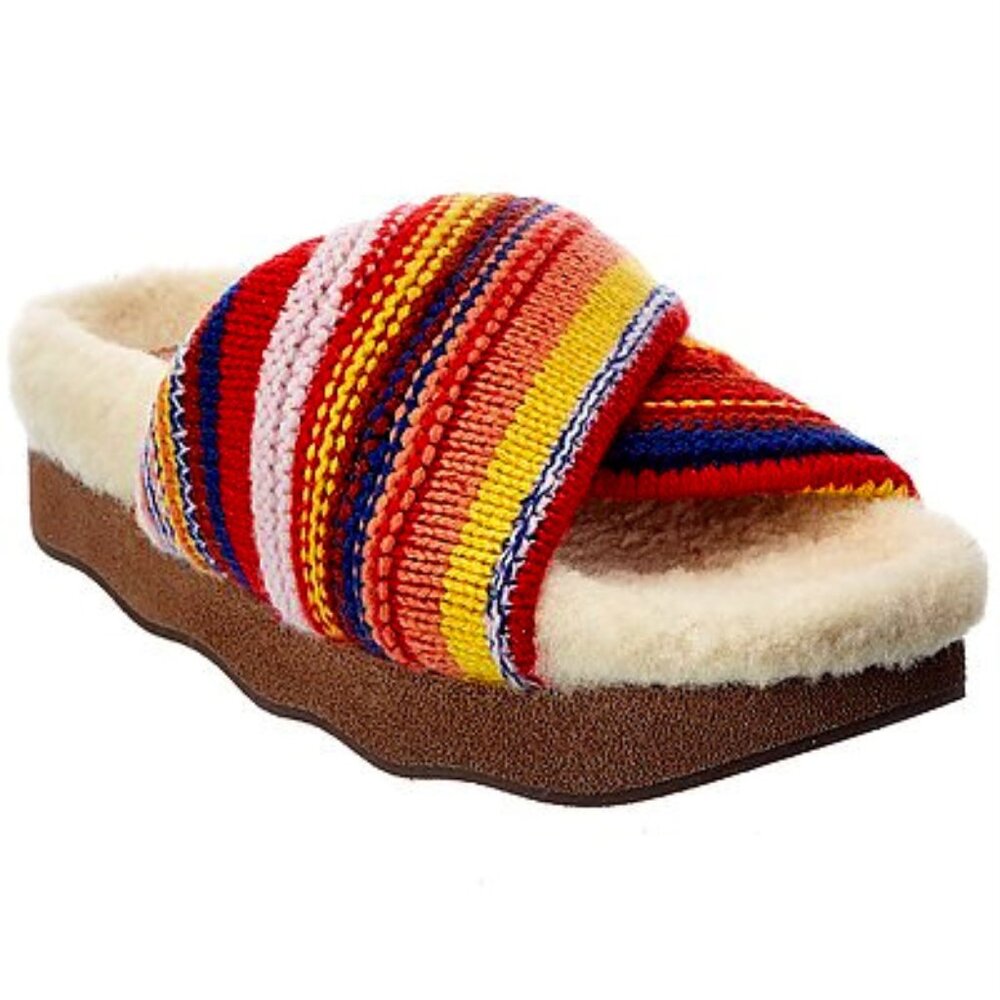 CHLOE Wavy Cashmere Knit Platform Slide~ *New in Box!